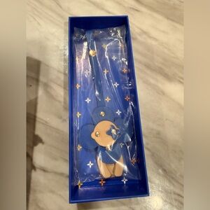 Vivian LV Blue Flower Keychain/bag charm -